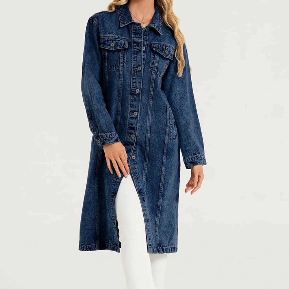 Vintage Faded Glory "1972 Special Edition" Denim long jacket.